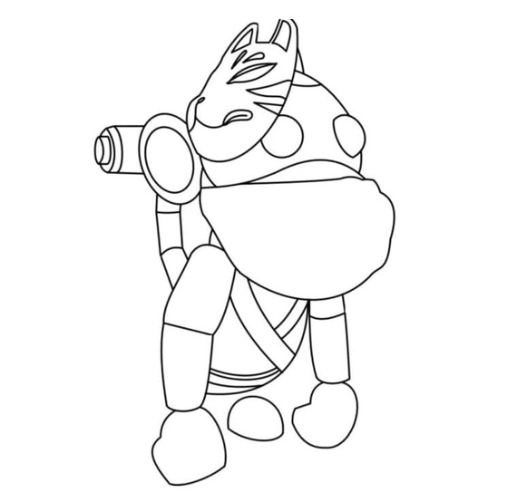 Adopt Me snadný omalovánka