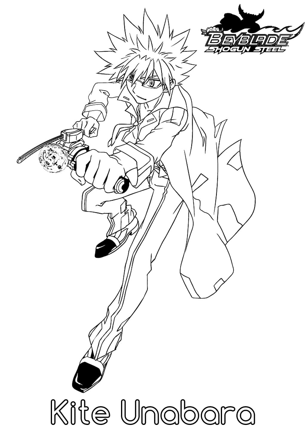 Beyblade tisknutelné omalovánka