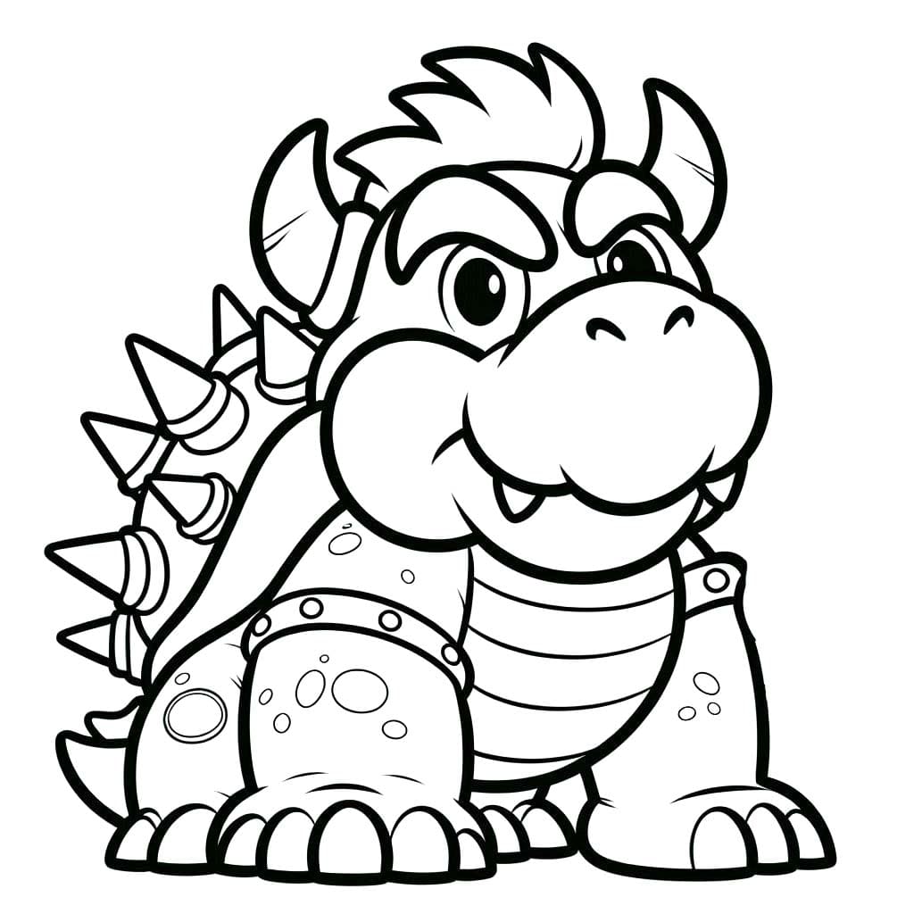 Bowser k vytisknutí omalovánka