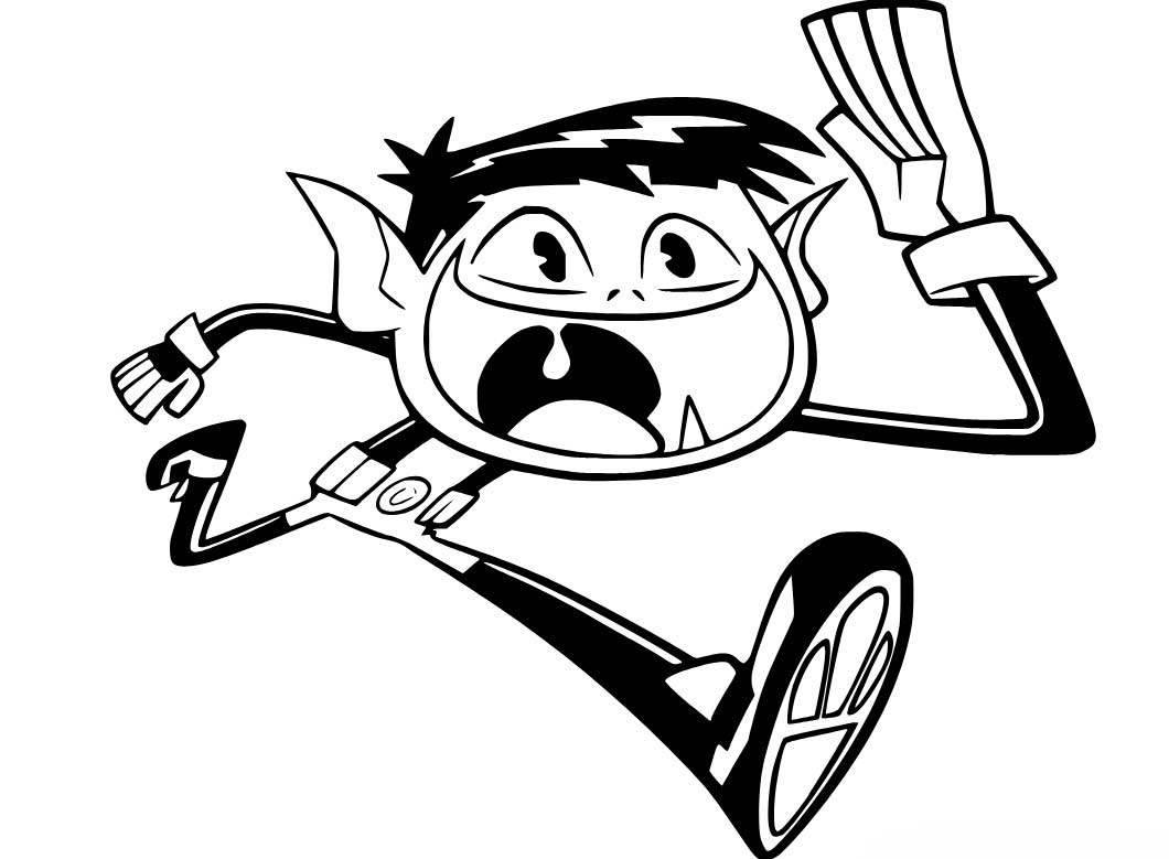 Mladí Titáni do toho pro děti omalovánka