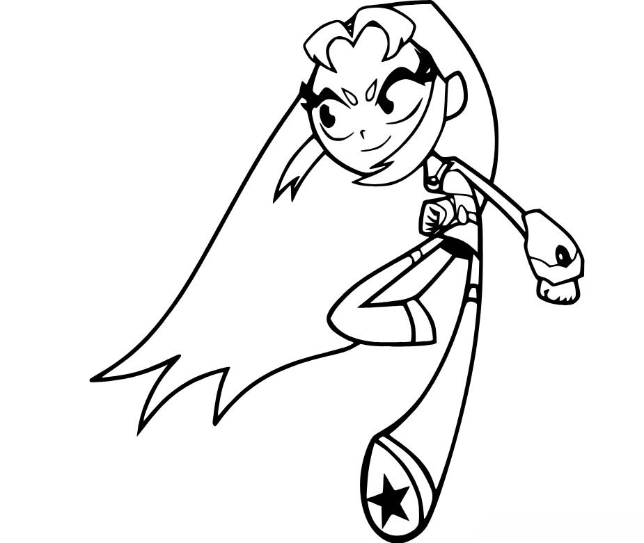 Mladí Titáni do toho prostý tisknutelné omalovánka