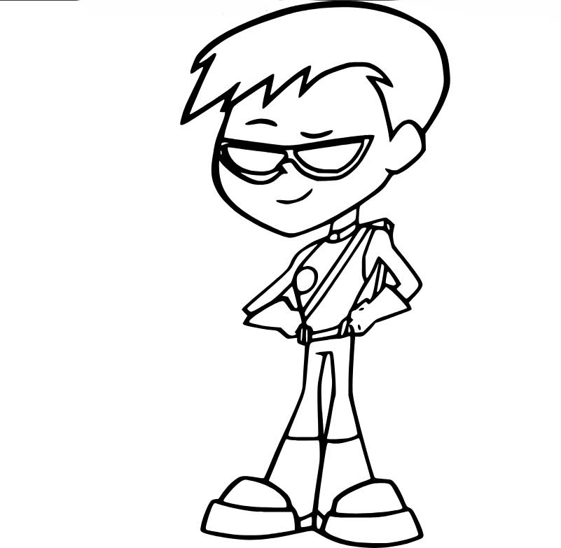 Mladí Titáni do toho snadný omalovánka