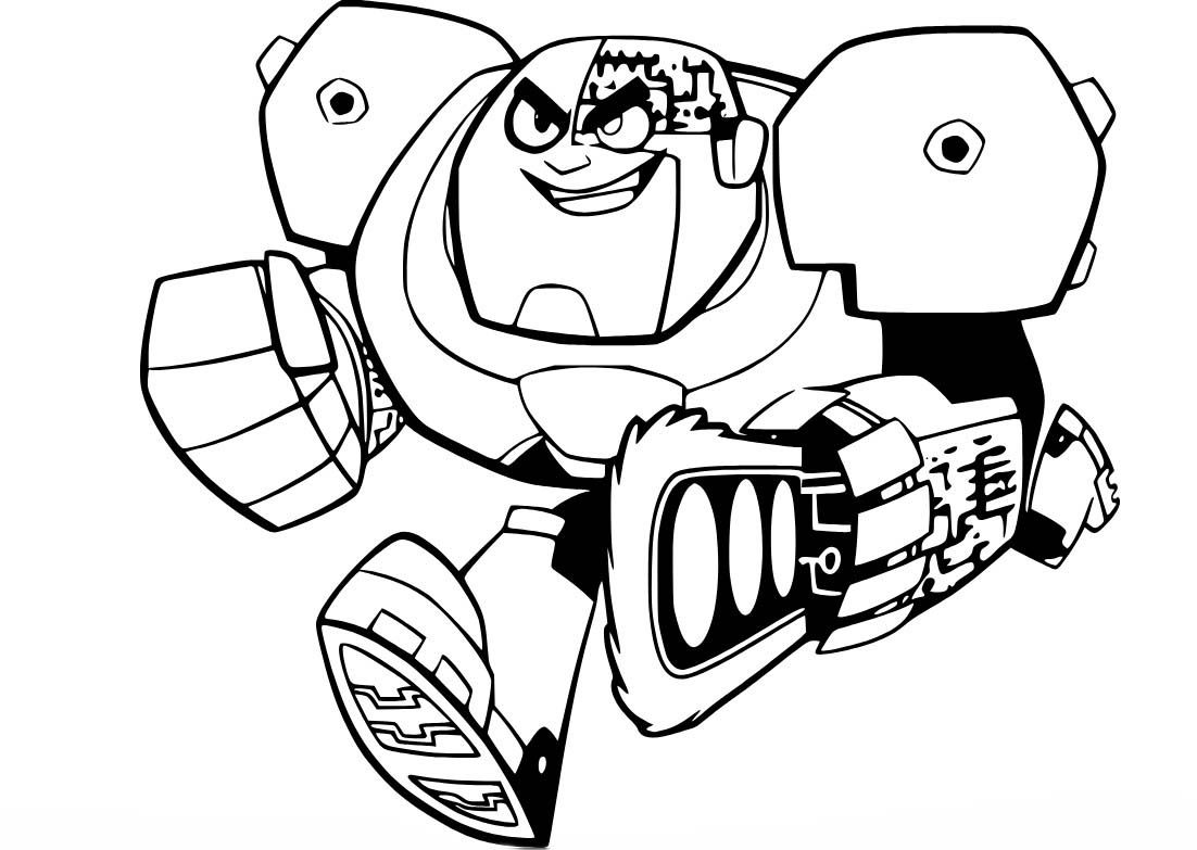 Mladí Titáni do toho tisknutelné omalovánka