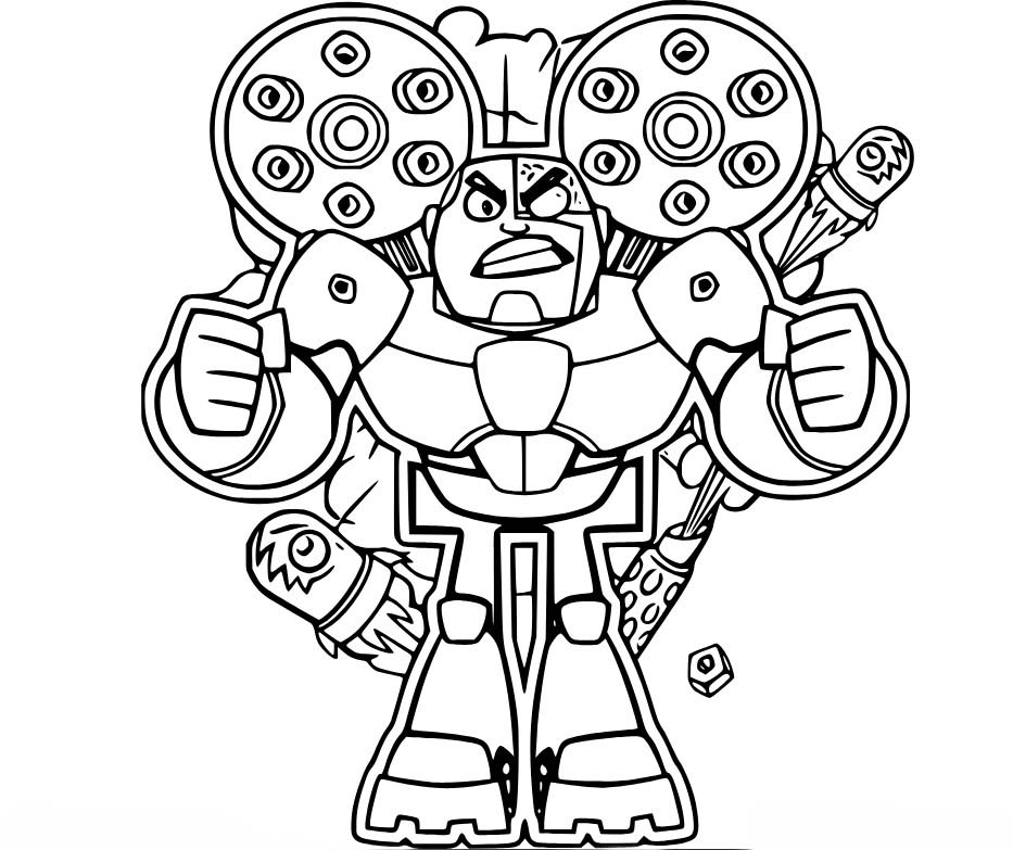 Mladí Titáni do toho základní u dětí omalovánka