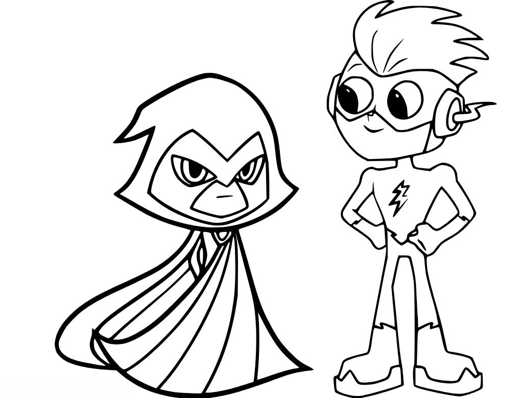 Mladí Titáni do toho zdarma snadný omalovánka