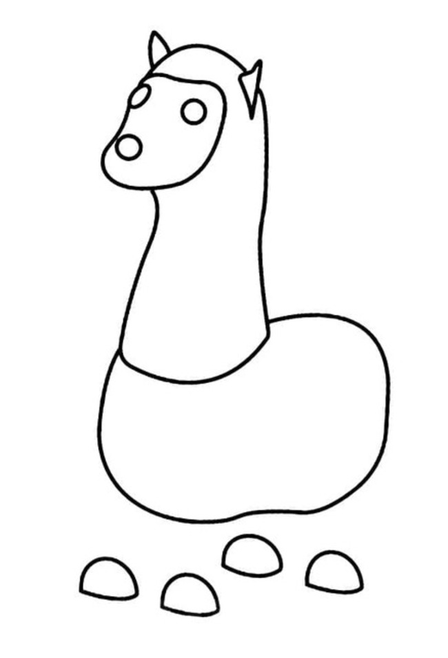 Nakreslete Adopt Me velmi snadný omalovánka