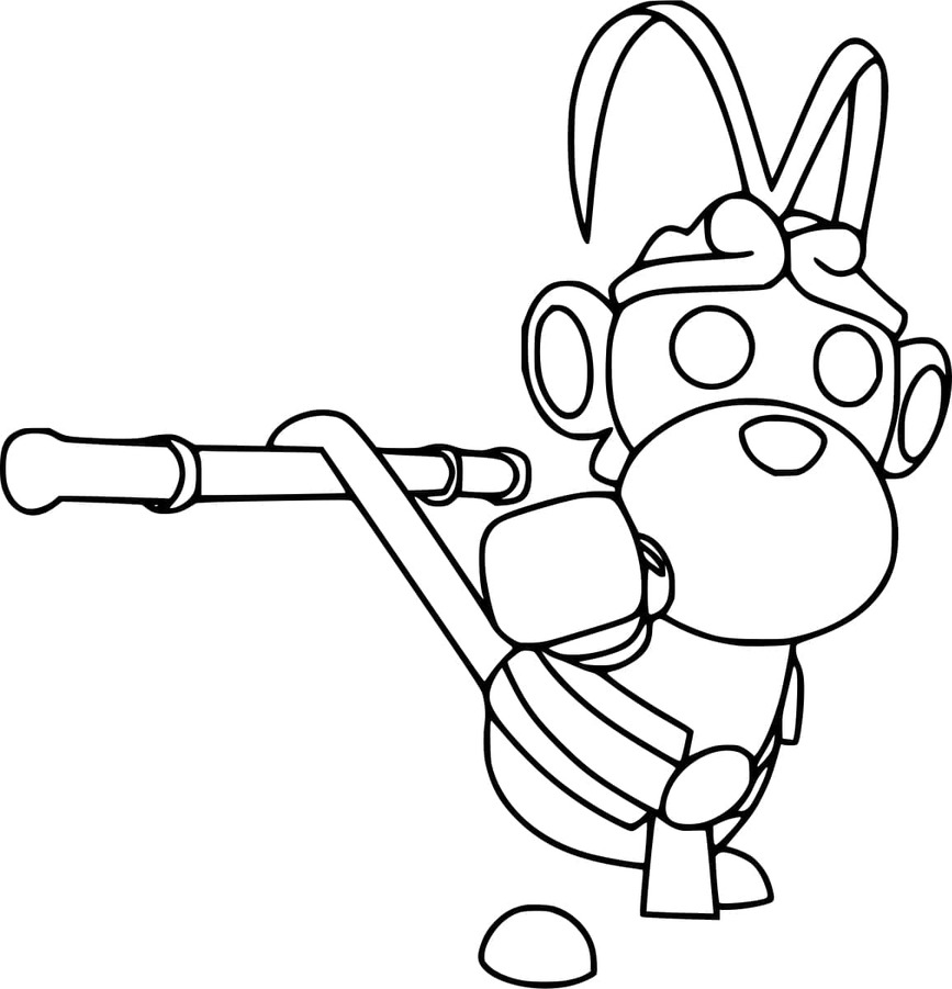 Nakreslete Adopt Me velmi základní omalovánka