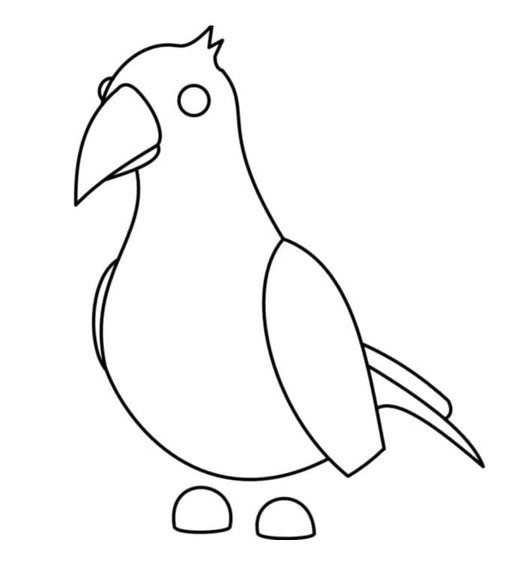 Nakreslete Adopt Me zdarma prostý omalovánka