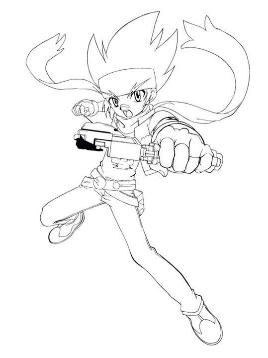 Nakreslete Beyblade 8 omalovánka