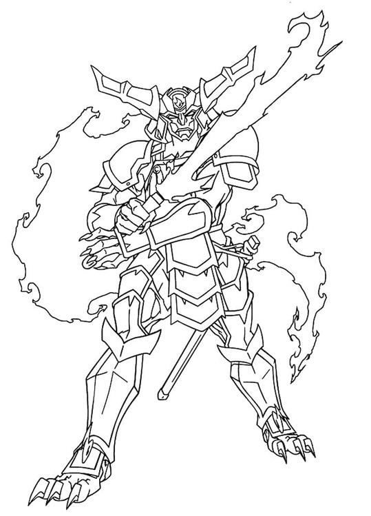 Nakreslete Beyblade k vytisknutí omalovánka