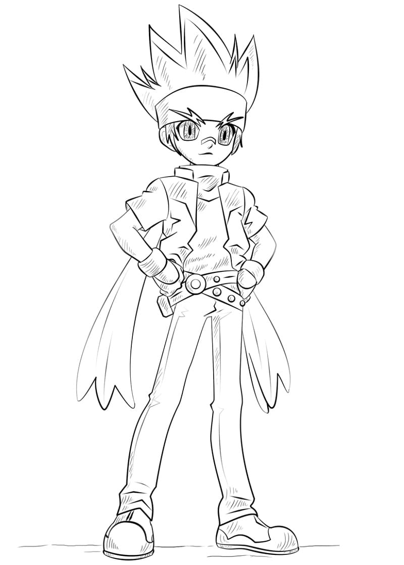 Nakreslete Beyblade prostý omalovánka