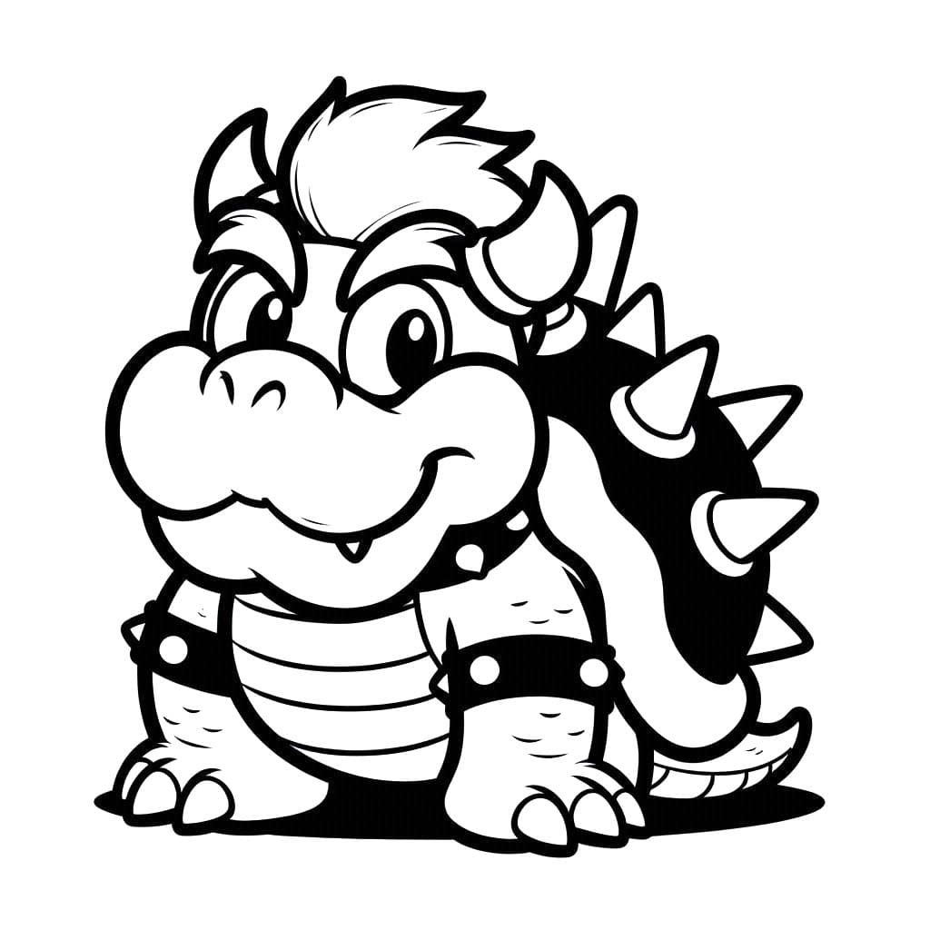 Nakreslete Bowser 3 omalovánka