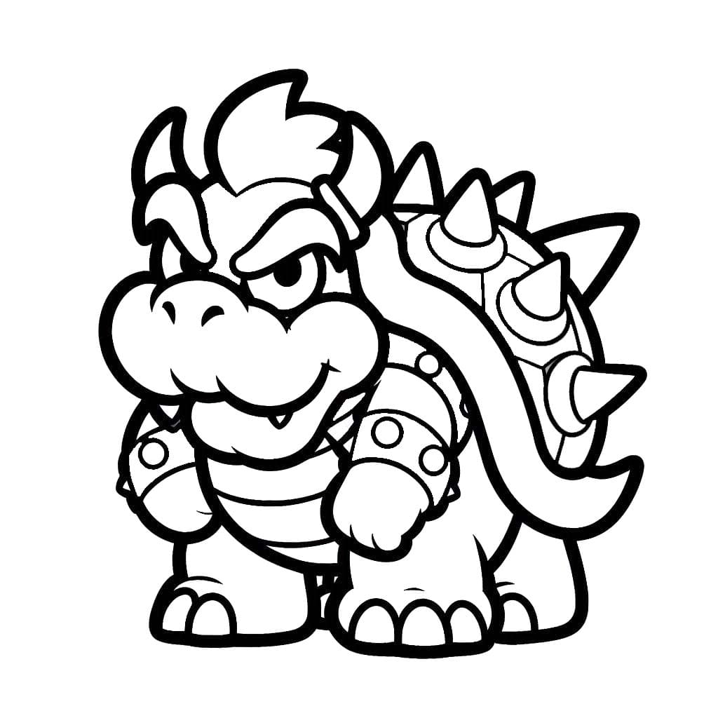 Nakreslete Bowser 5 omalovánka