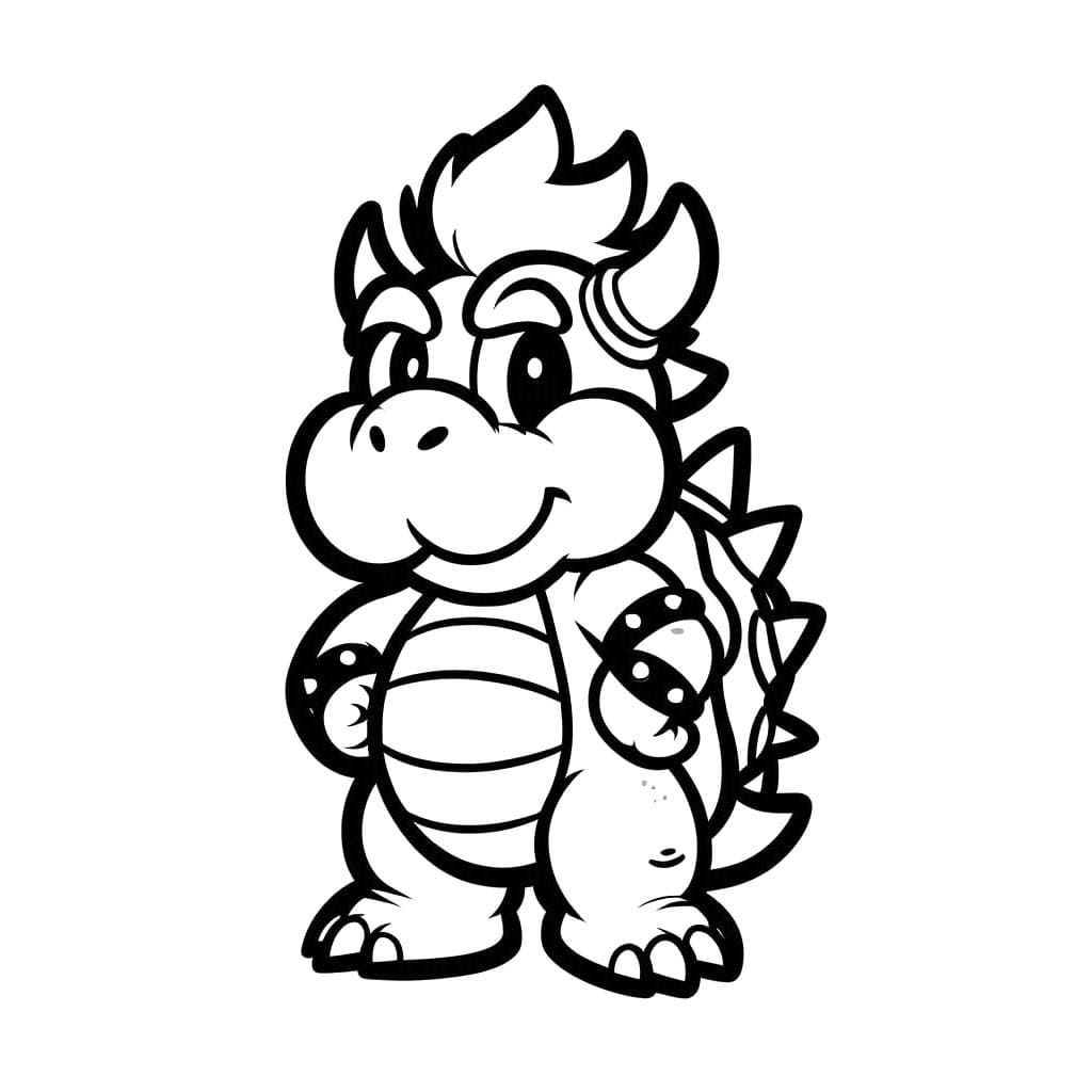 Nakreslete Bowser základní omalovánka