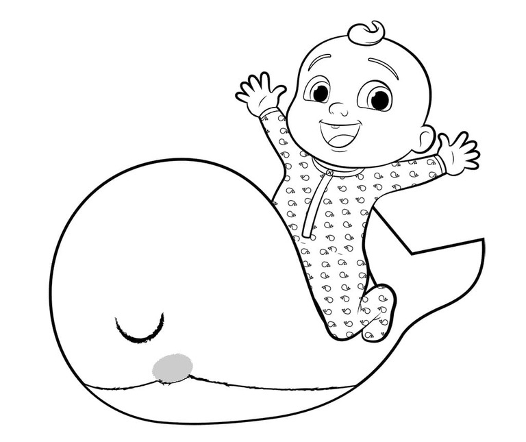 Nakreslete Cocomelon 8 omalovánka