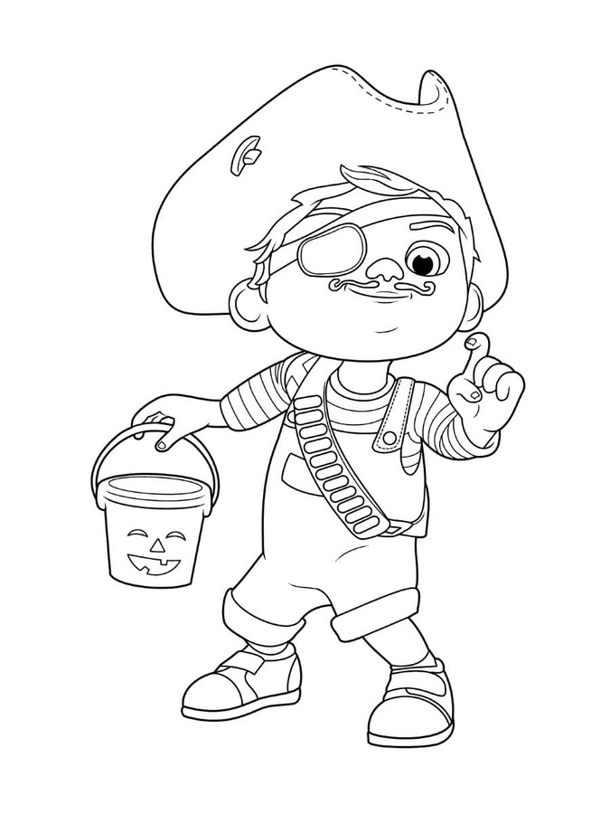 Nakreslete Cocomelon snadný omalovánka