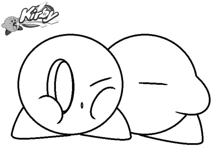 Nakreslete Kirby snadný omalovánka