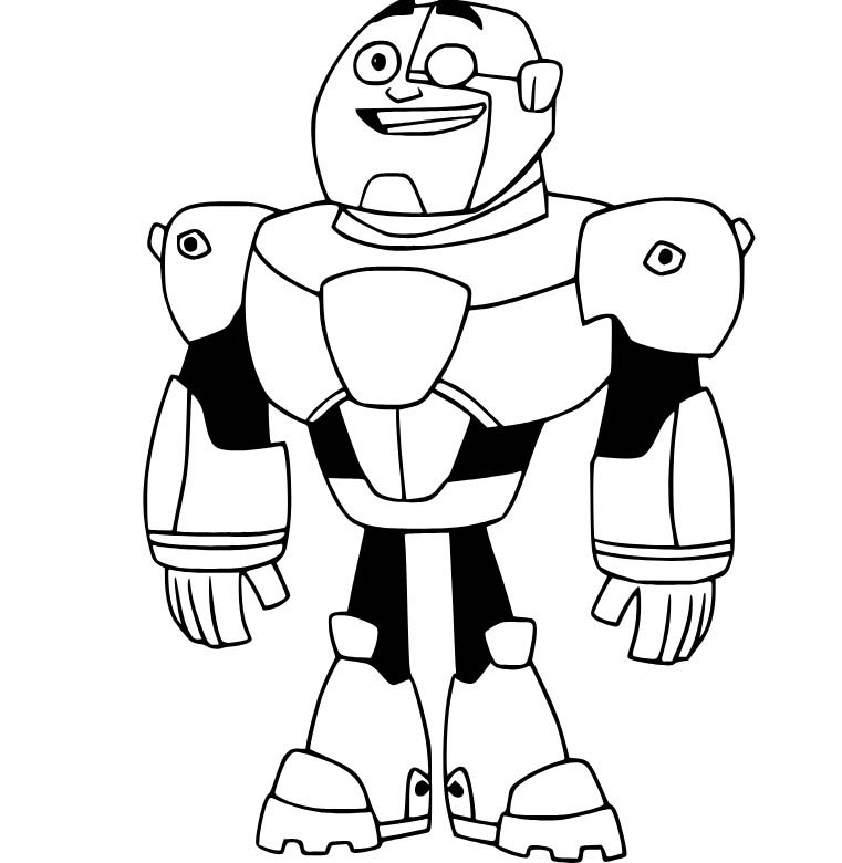 Nakreslete Mladí Titáni do toho prostý u dětí omalovánka