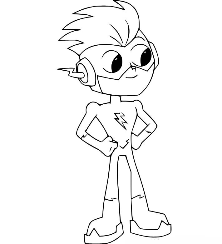 Nakreslete Mladí Titáni do toho snadný omalovánka