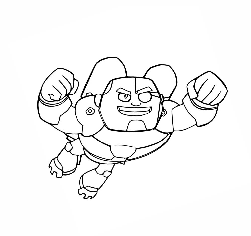 Nakreslete Mladí Titáni do toho tisknutelné omalovánka