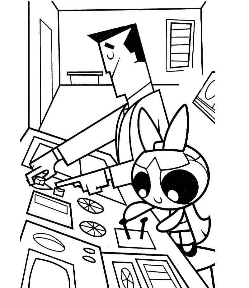 Nakreslete Powerpuff Girls tisknutelné pro děti omalovánka