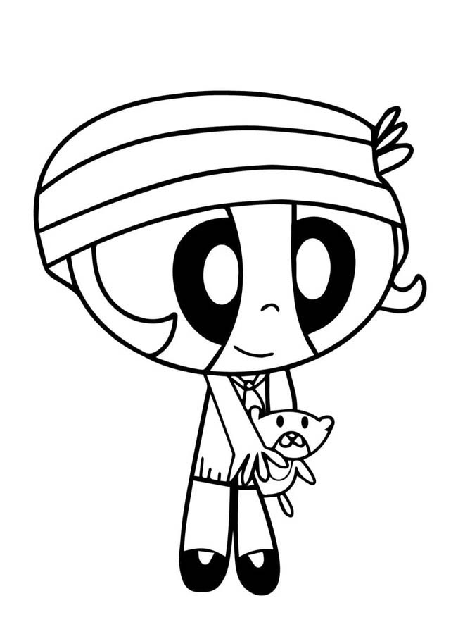 Nakreslete Powerpuff Girls tisknutelné omalovánka