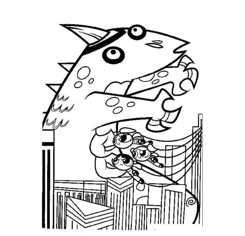 Nakreslete Powerpuff Girls zdarma omalovánka