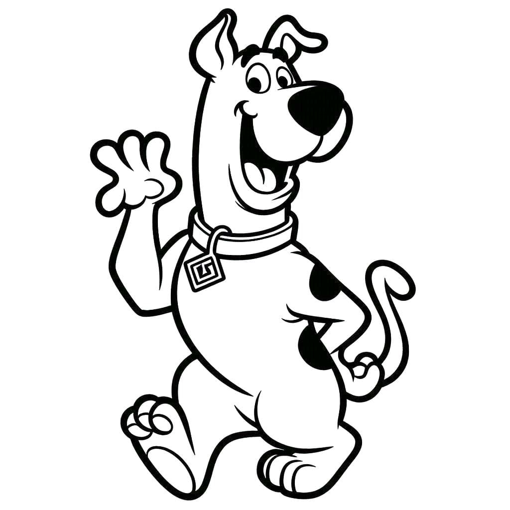 Nakreslete Scooby Doo 2 omalovánka