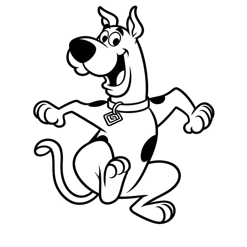 Nakreslete Scooby Doo 4 omalovánka