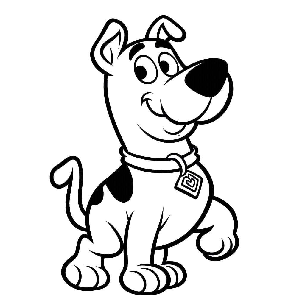 Nakreslete Scooby Doo 5 omalovánka