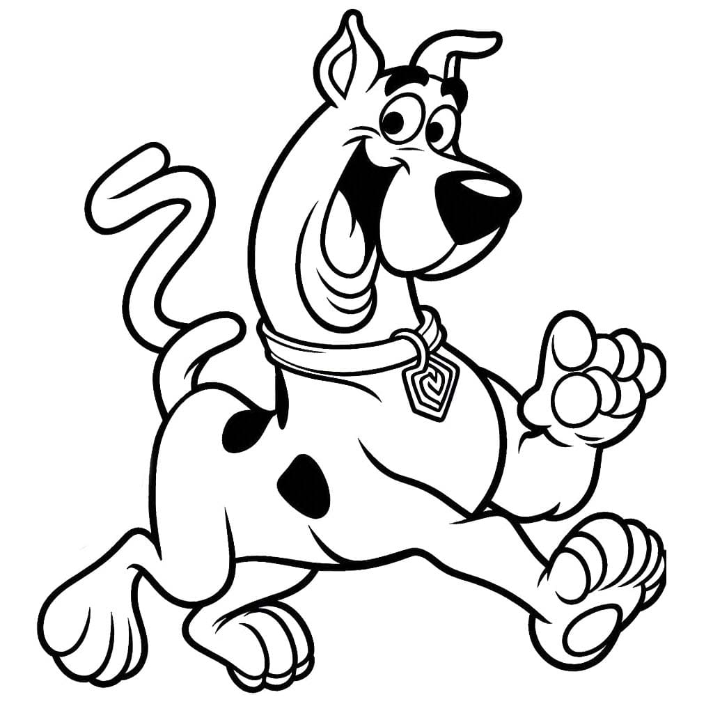 Nakreslete Scooby Doo 6 omalovánka