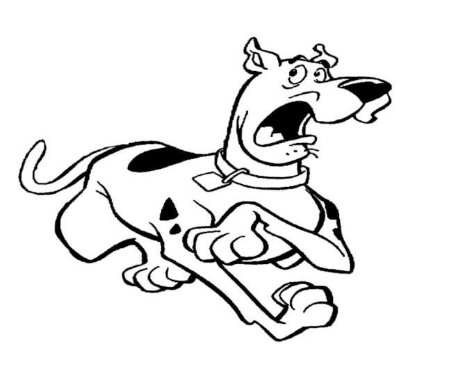 Nakreslete Scooby Doo velmi základní omalovánka