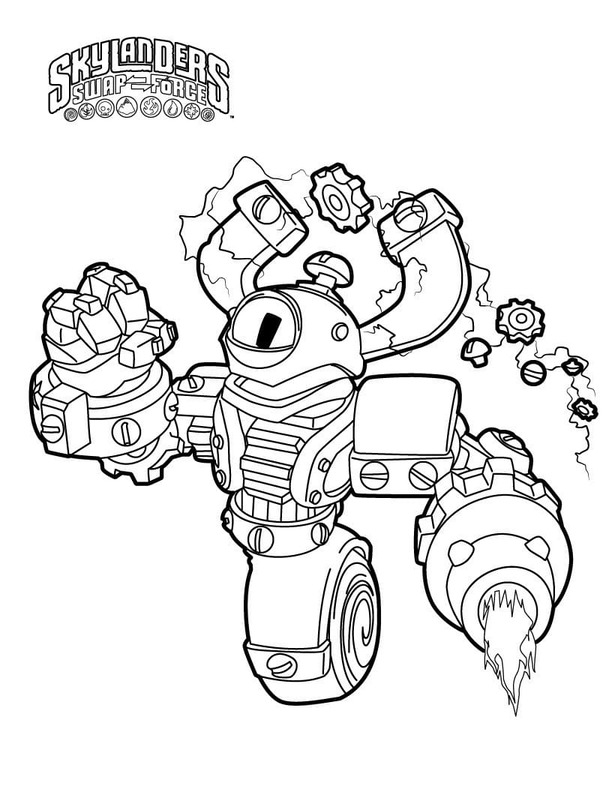 Nakreslete Skylanders 7 omalovánka