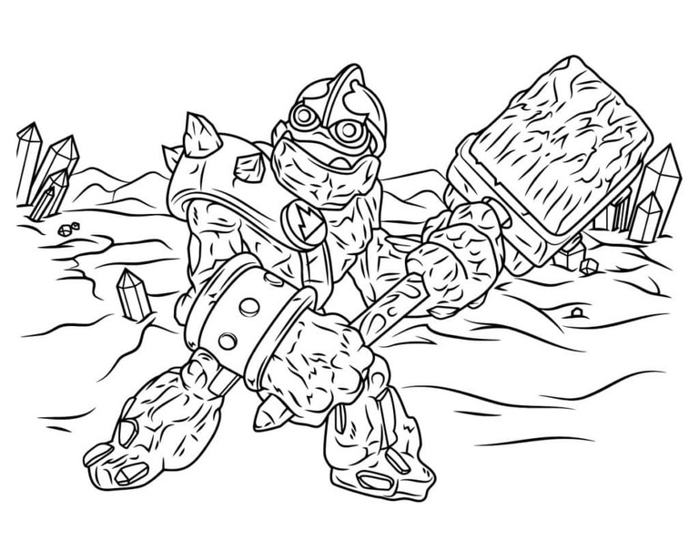 Nakreslete Skylanders prostý omalovánka