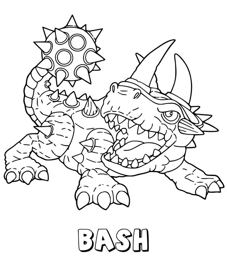 Nakreslete Skylanders zdarma prostý omalovánka