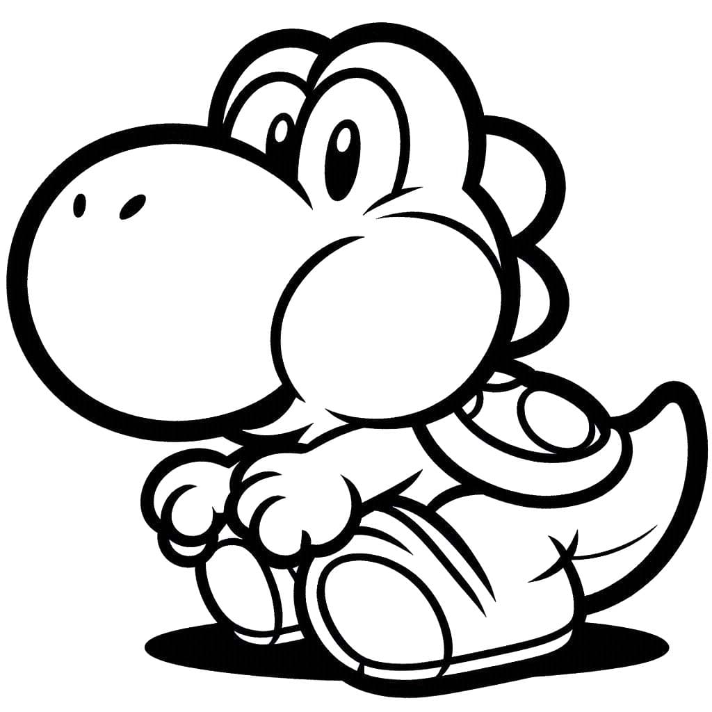 Nakreslete Yoshi 3 omalovánka