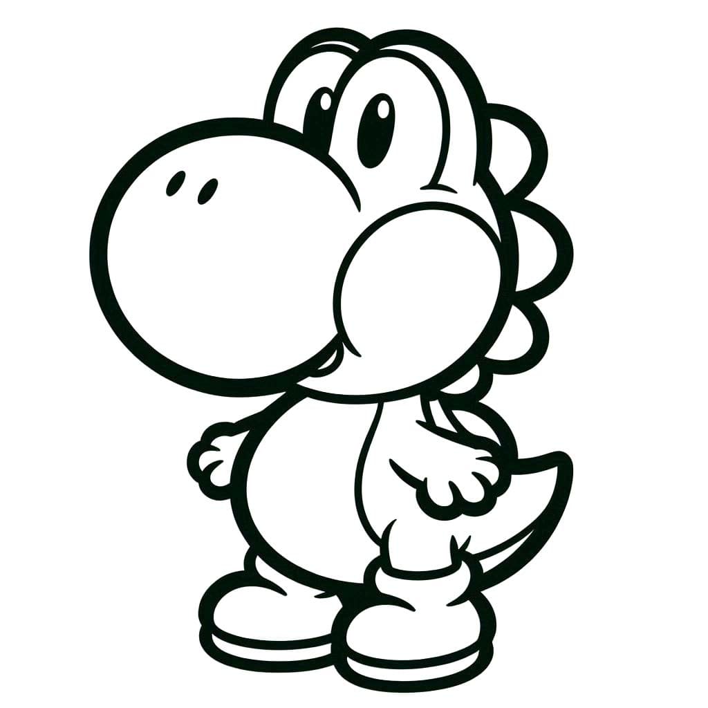 Nakreslete Yoshi 4 omalovánka