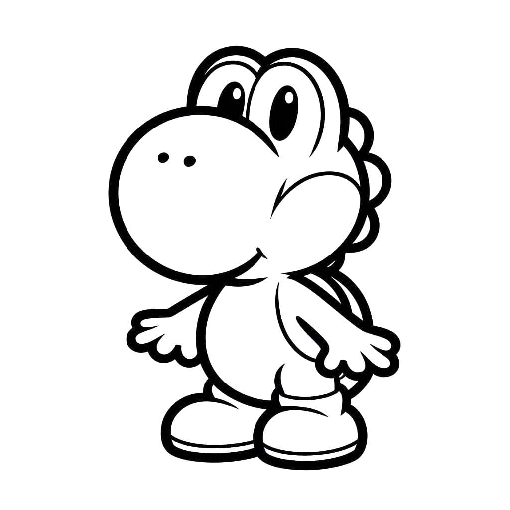 Nakreslete Yoshi 5 omalovánka