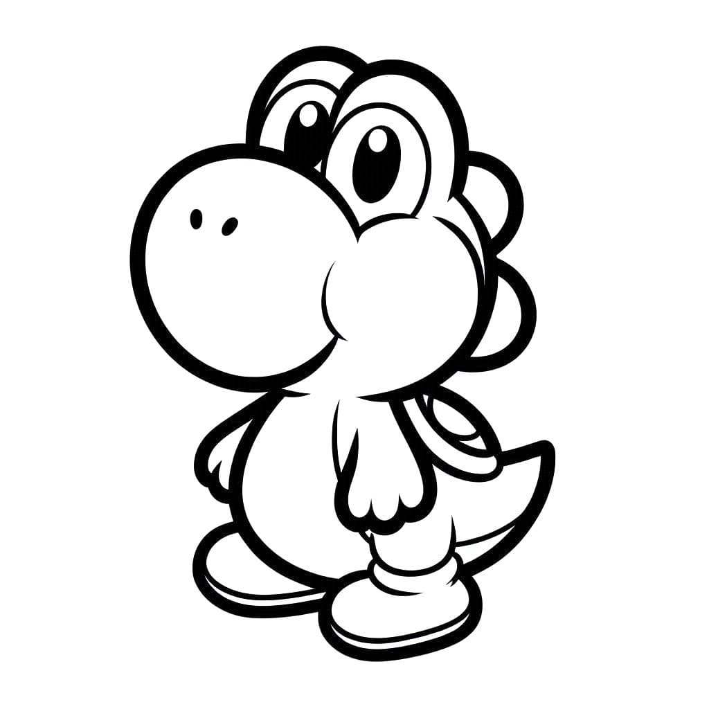 Nakreslete Yoshi 6 omalovánka