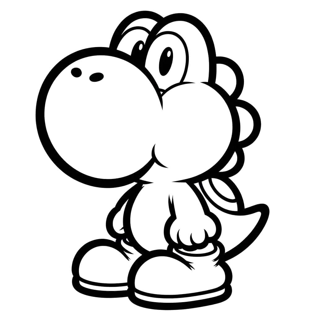Nakreslete Yoshi 7 omalovánka