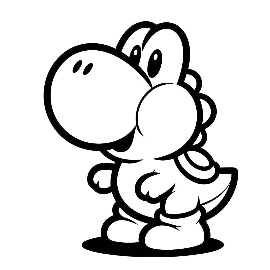 Nakreslete Yoshi 8 omalovánka