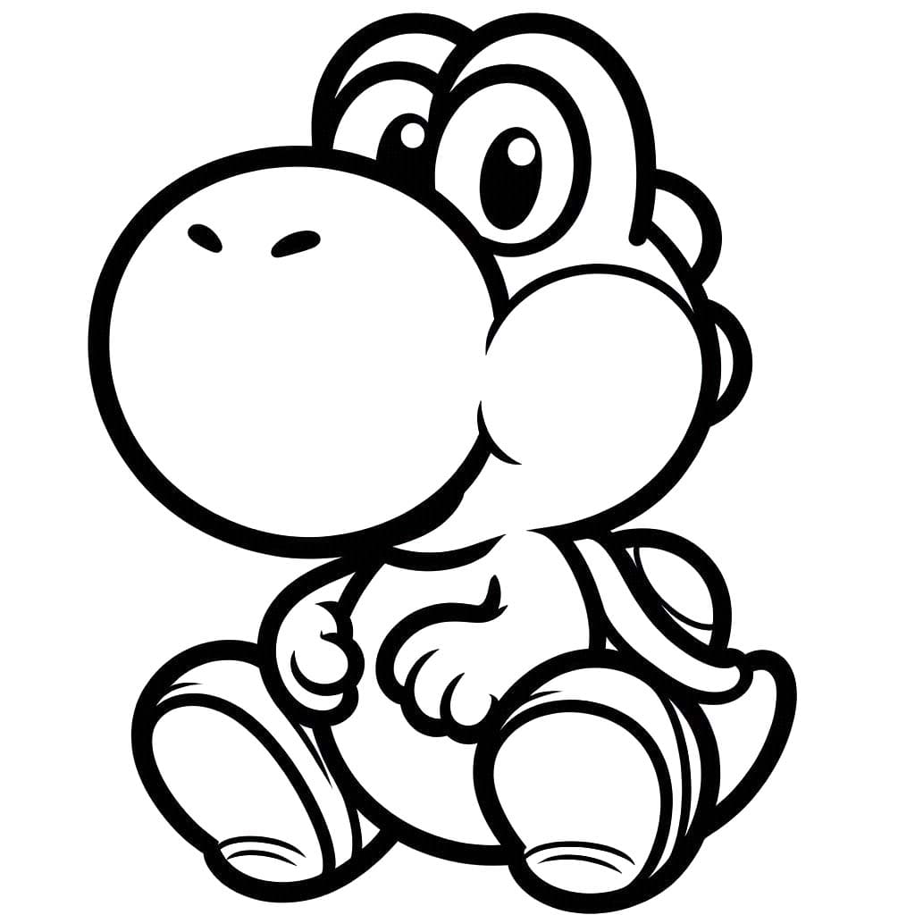 Nakreslete Yoshi k vytisknutí omalovánka