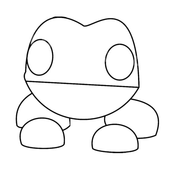 Obraz Adopt Me k vytisknutí omalovánka