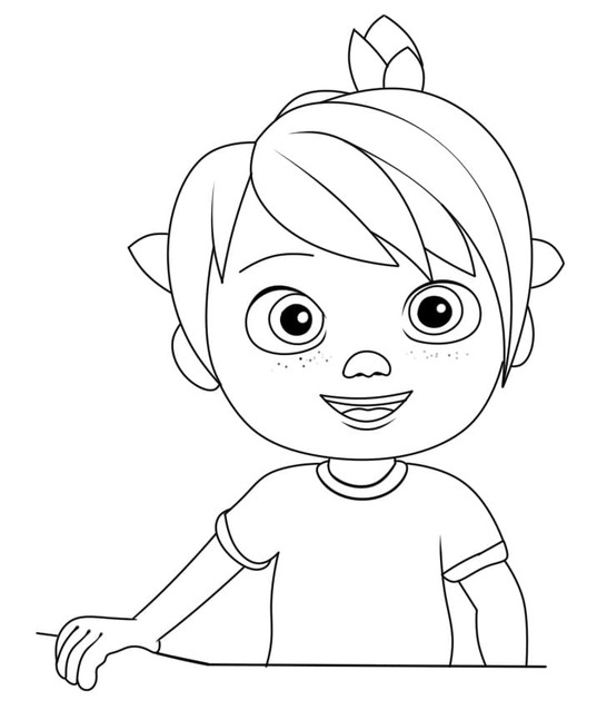 Obraz Cocomelon k vytisknutí omalovánka