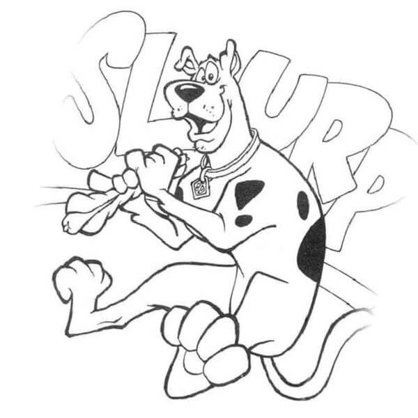 Scooby Doo velmi prostý omalovánka