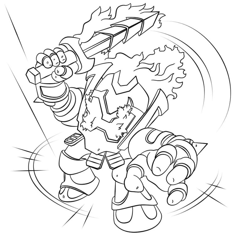 Skylanders prostý omalovánka