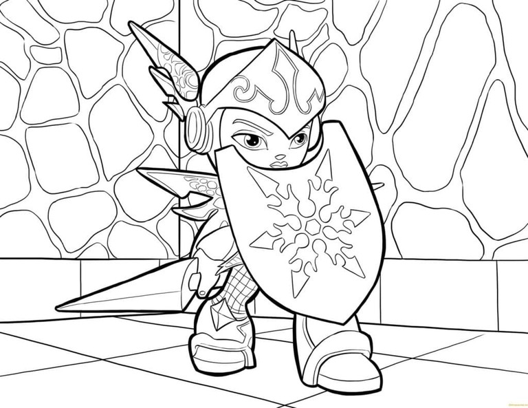 Skylanders zdarma omalovánka