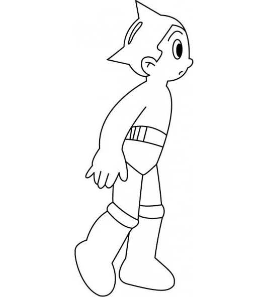 Astro Boy zdarma omalovánka