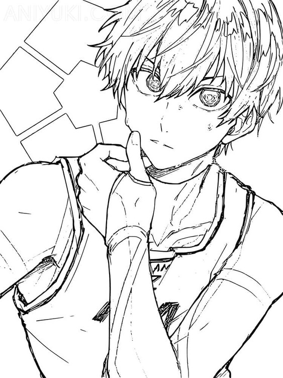 Blue Lock základní u dětí omalovánka