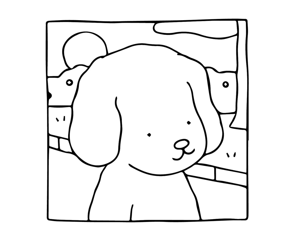 Bobbie Goods prostý u dětí omalovánka